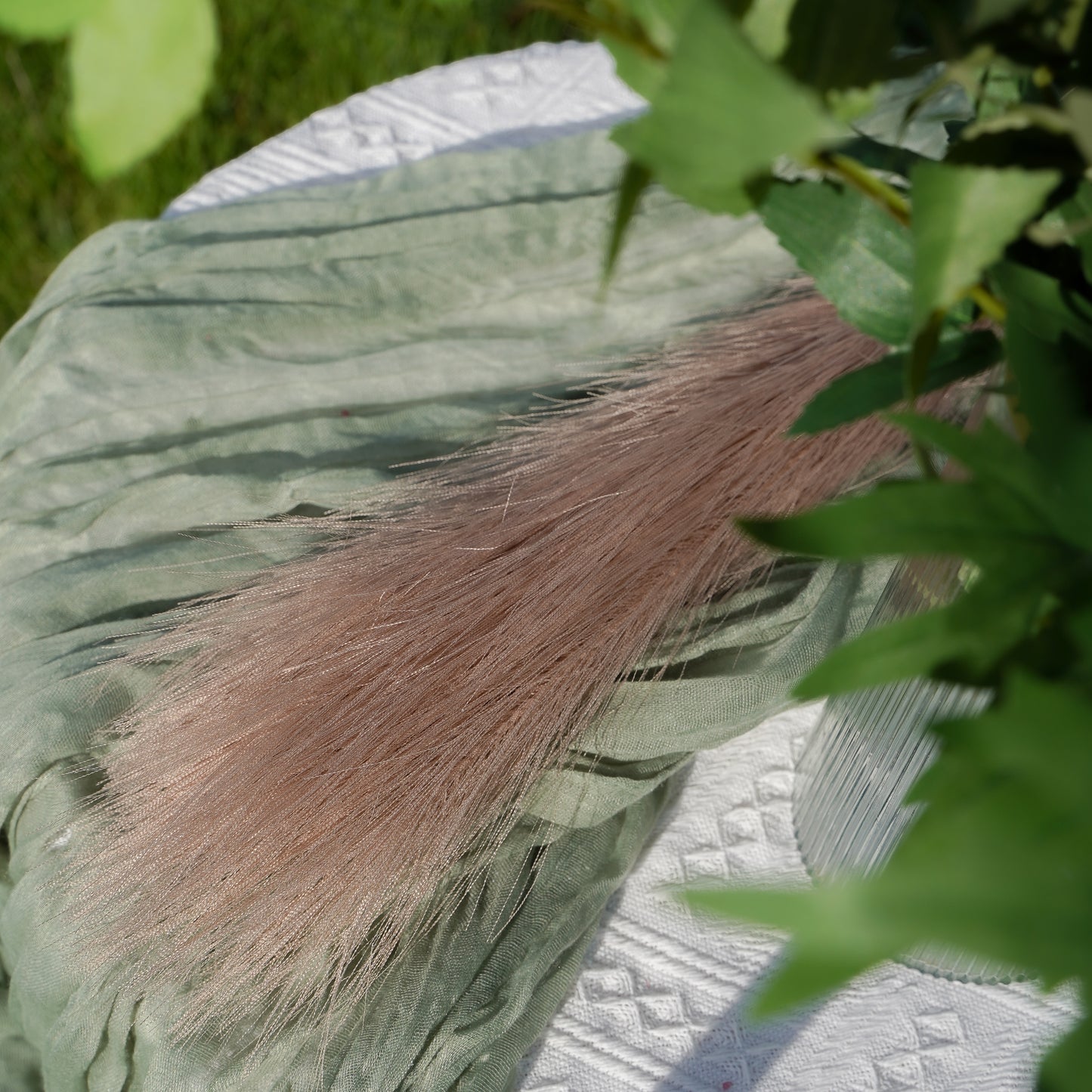 9-Stem Artificial Reeds - Brown 9叉人造芦苇-棕色