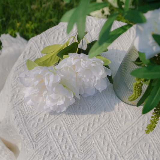 2-Head Peony - Cream White 2头牡丹-米白