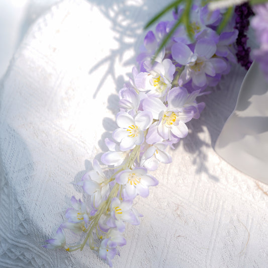 Single Stem with 31 Heads of Large Feathers - Light Purple单枝31头大飞燕-浅紫