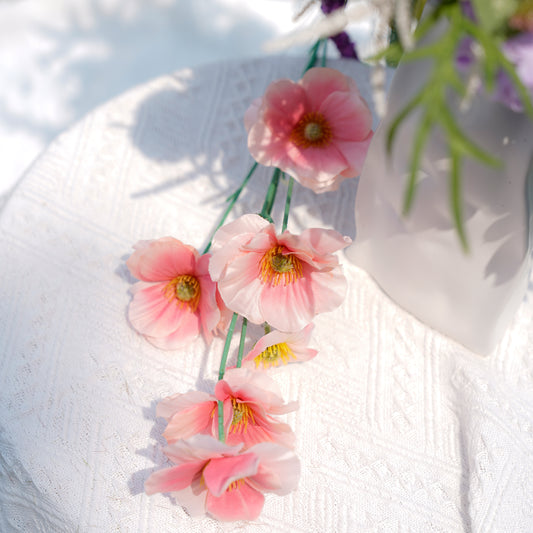 6 stems of Leafless Butterfly Flower - Pink6头无叶蝴蝶花-粉