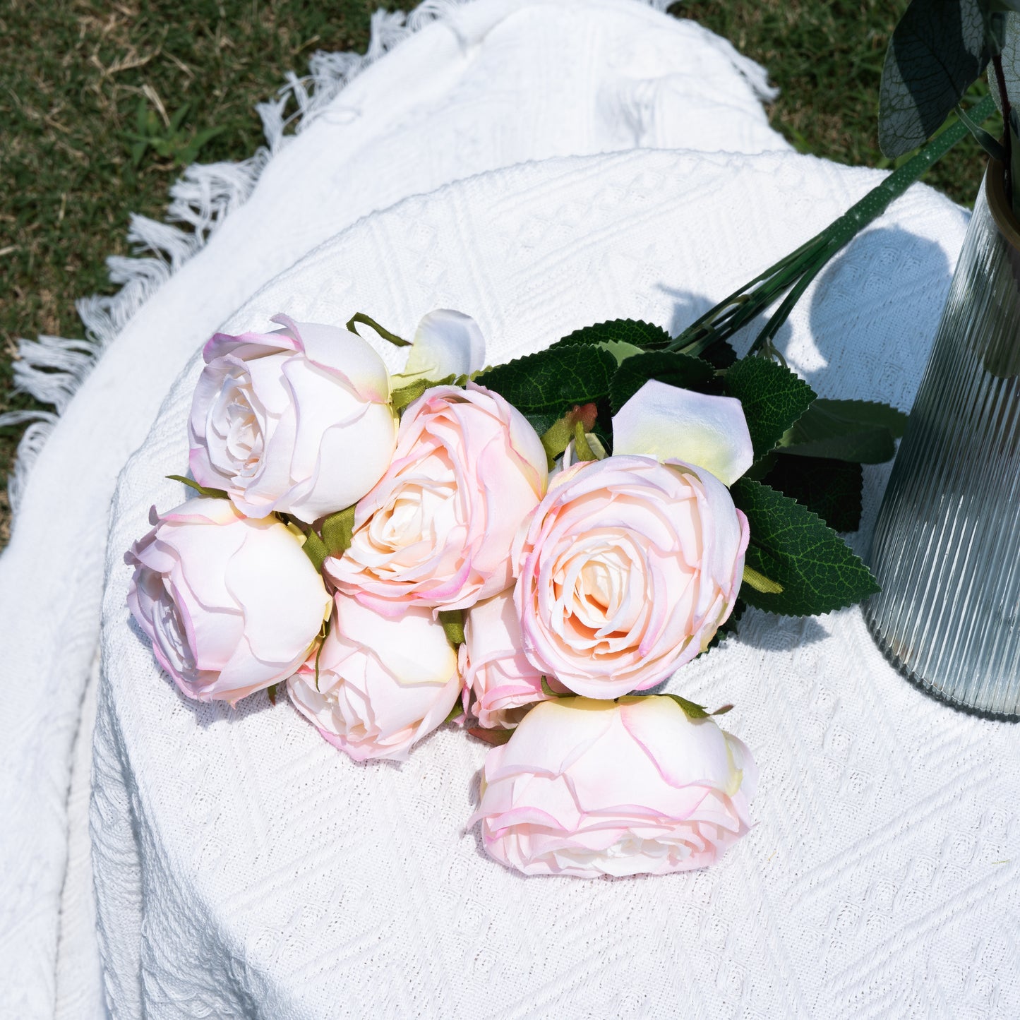 7 stems of Empress Rose - Light Pink7头把束皇妃玫-淡粉