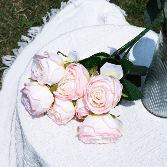 7 stems of Empress Rose - Light Pink7头把束皇妃玫-淡粉